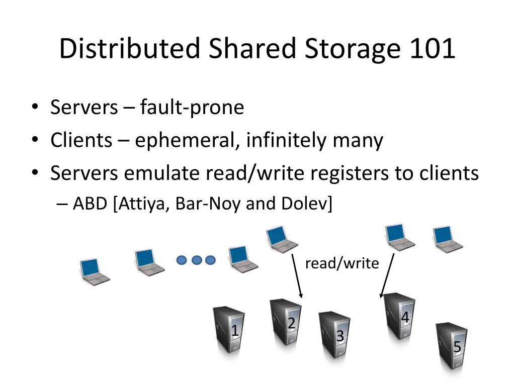 distributed shared storage 101