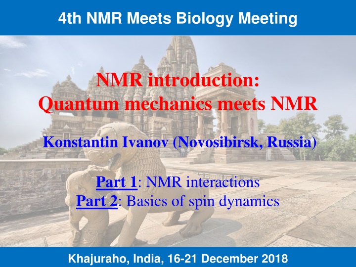 4th nmr meets biology meeting