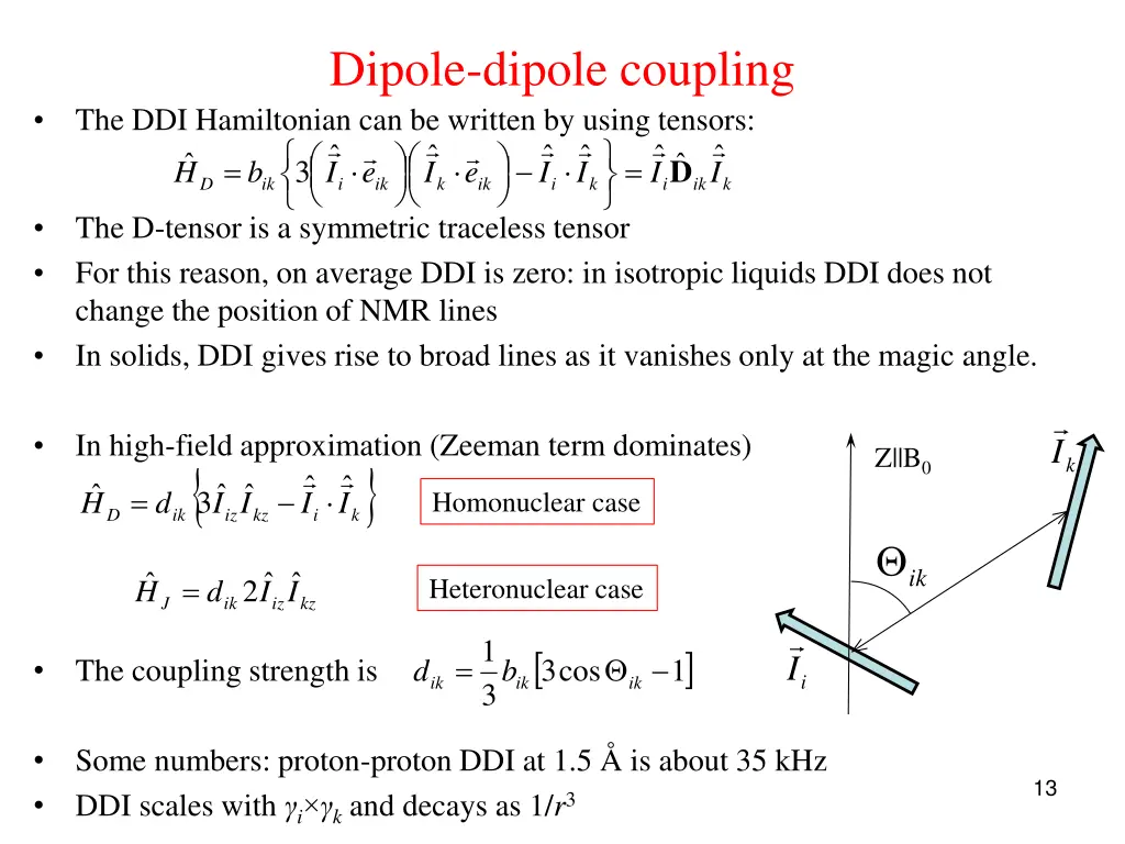 dipole dipole coupling