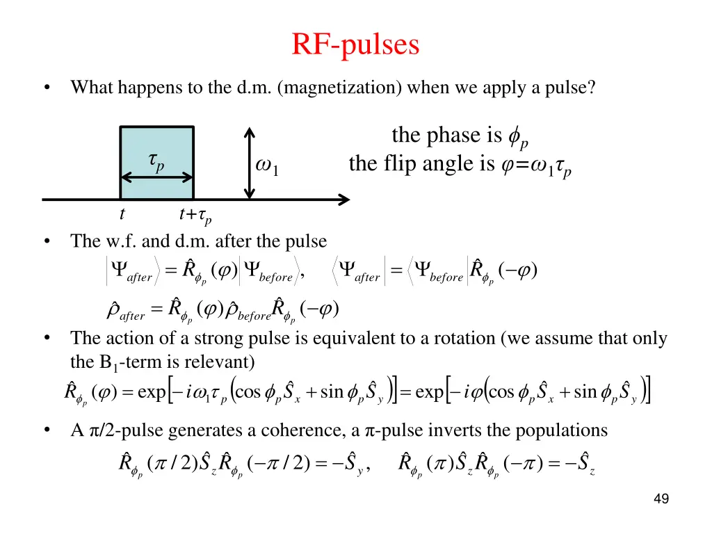 rf pulses
