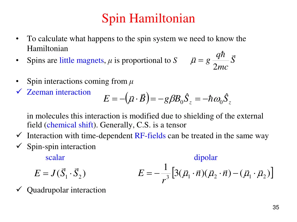 spin hamiltonian 1
