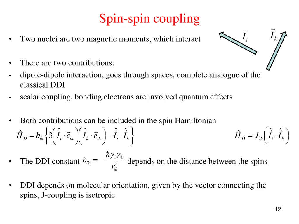 spin spin coupling