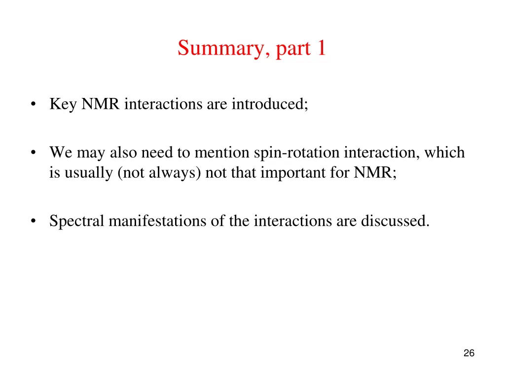 summary part 1