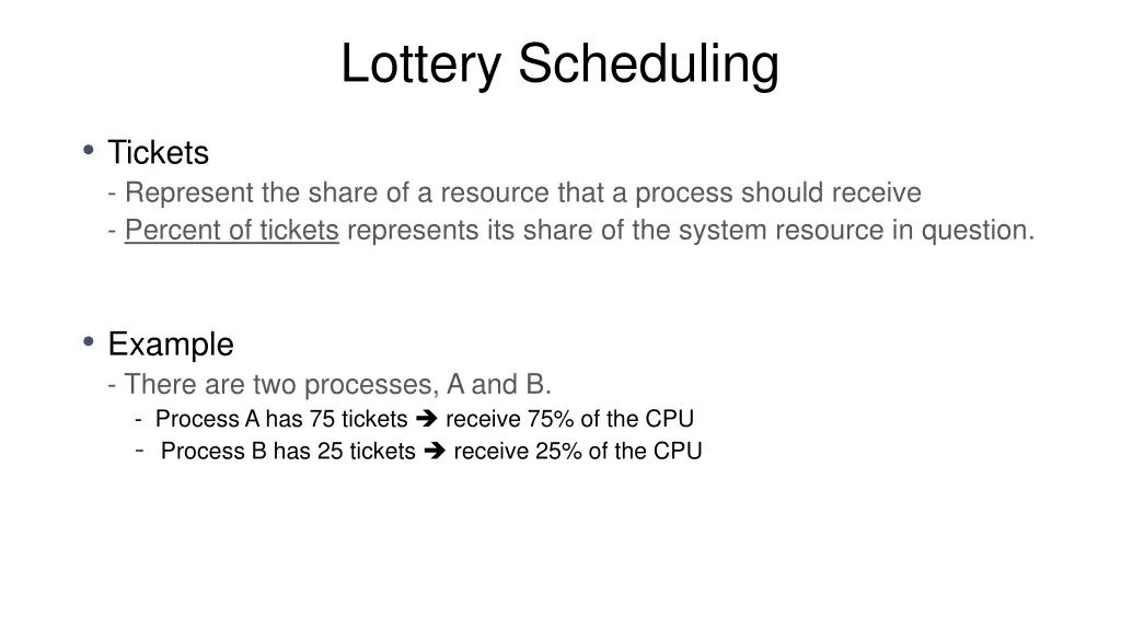 lottery scheduling 1