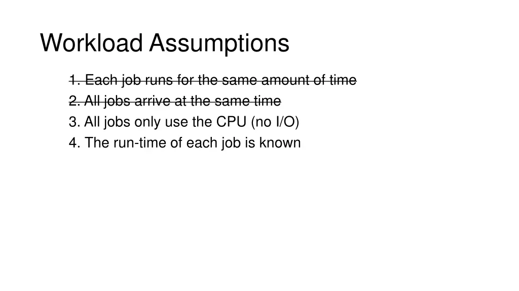 workload assumptions 2