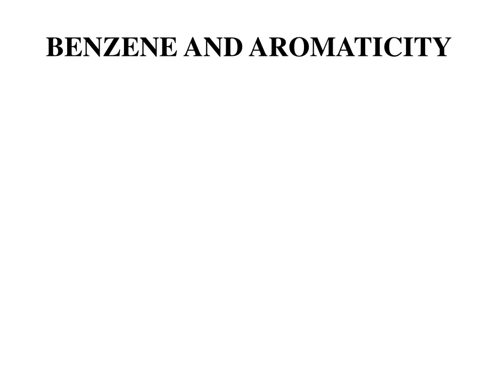 benzene and aromaticity