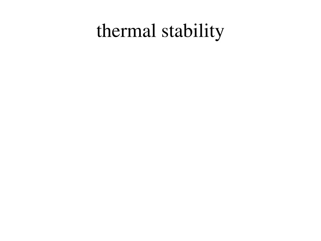 thermal stability
