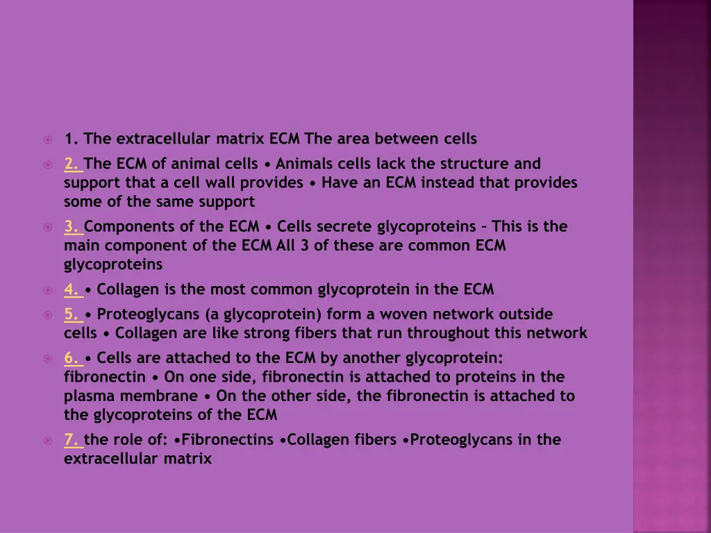 1 the extracellular matrix ecm the area between