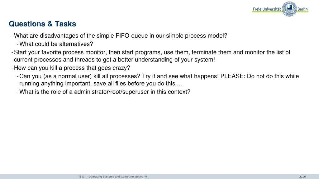 questions tasks 1