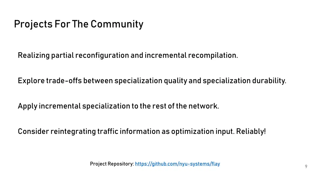 projects for the community