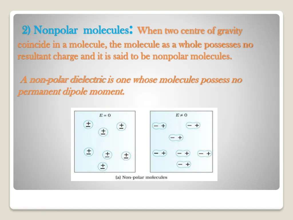 2 2 nonpolar nonpolar molecules coincide