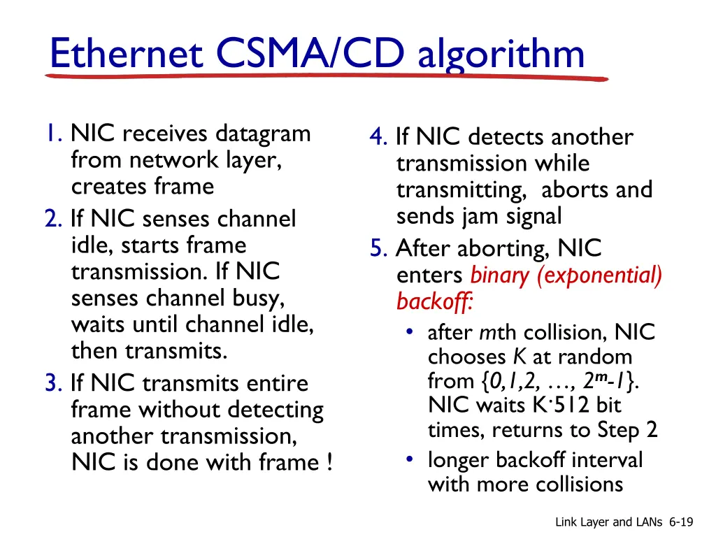 ethernet csma cd algorithm