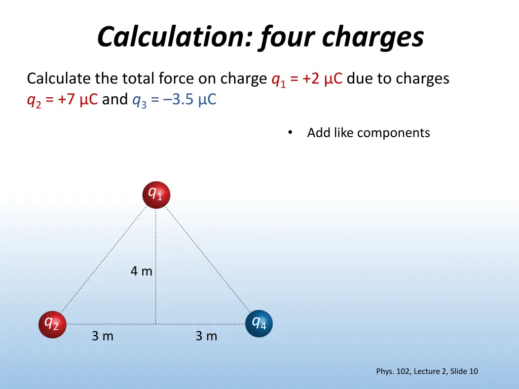 calculation four charges 2