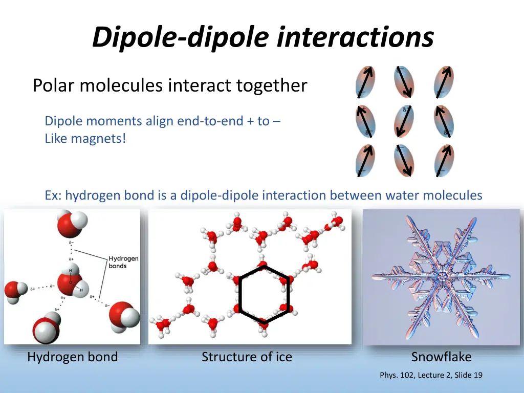 dipole dipole interactions