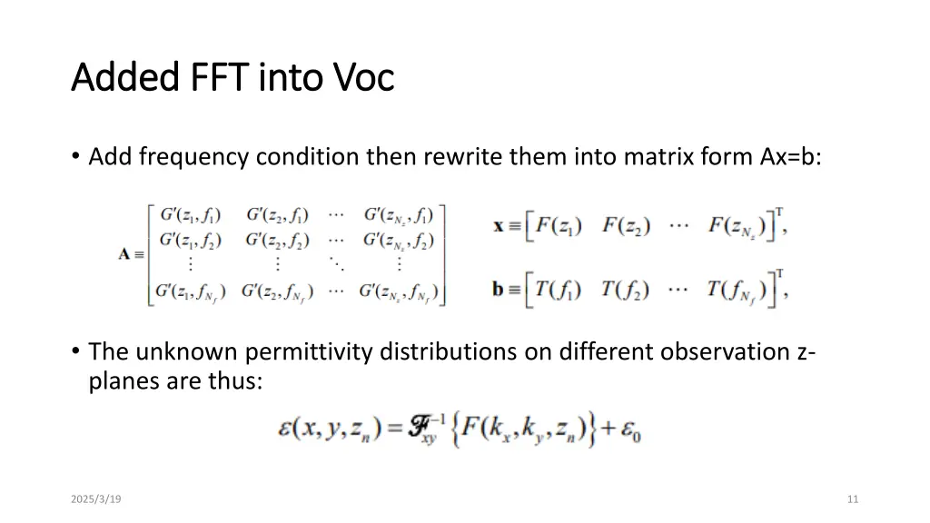 added fft into added fft into voc 1