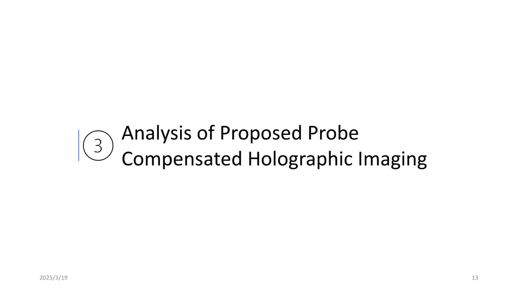 analysis of proposed probe compensated