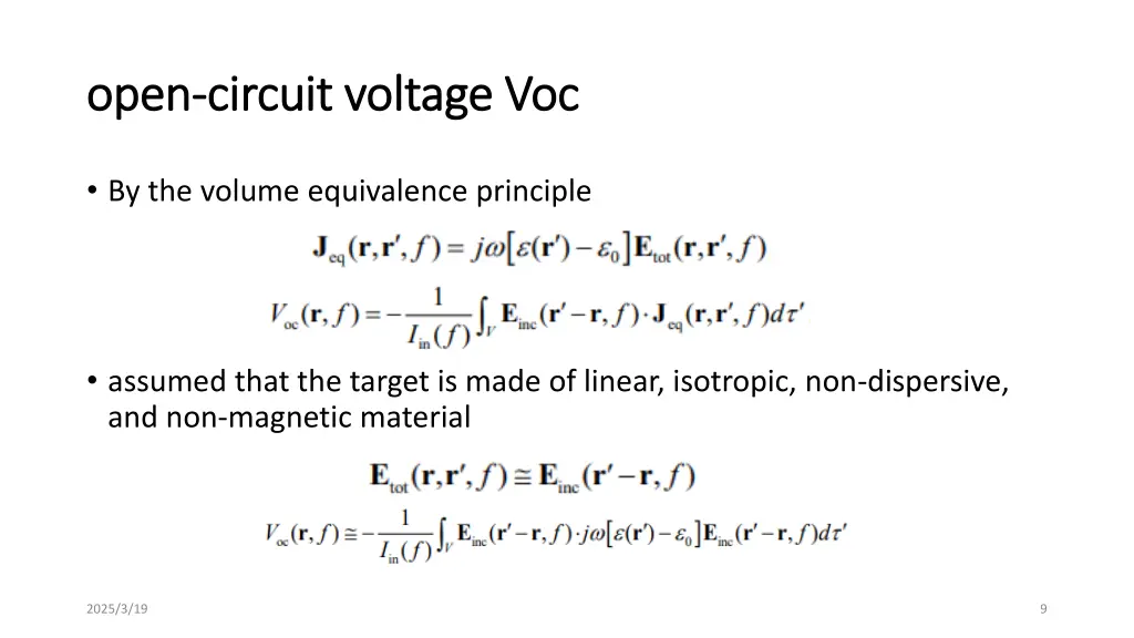 open open circuit voltage circuit voltage voc 1