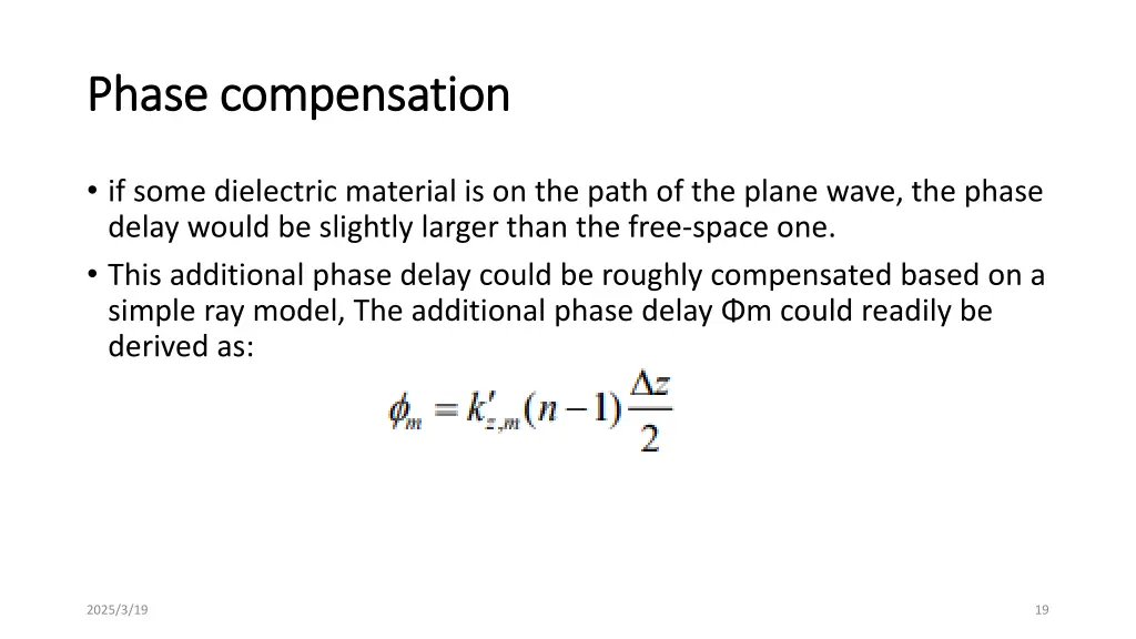 phase compensation phase compensation 1