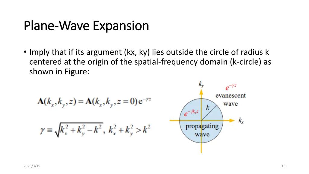 plane plane wave expansion wave expansion 2