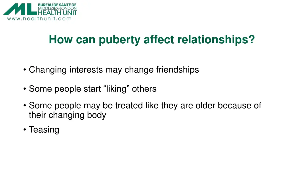 how can puberty affect relationships