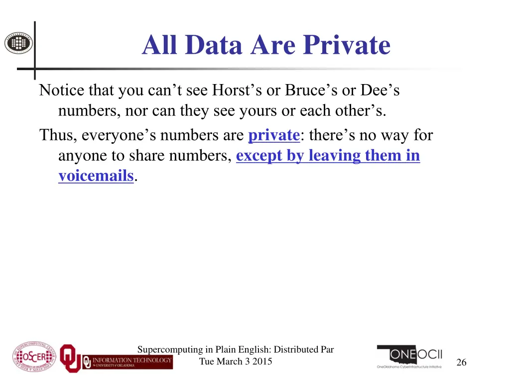 all data are private