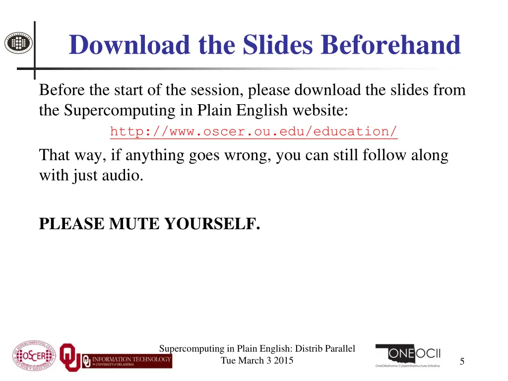 download the slides beforehand