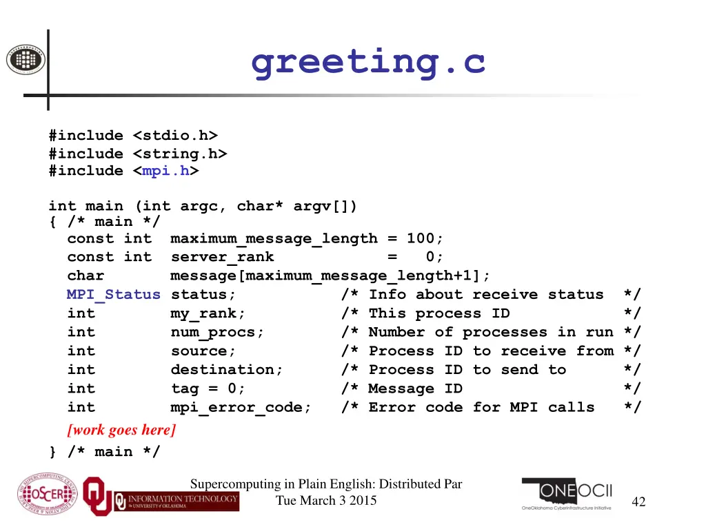 greeting c