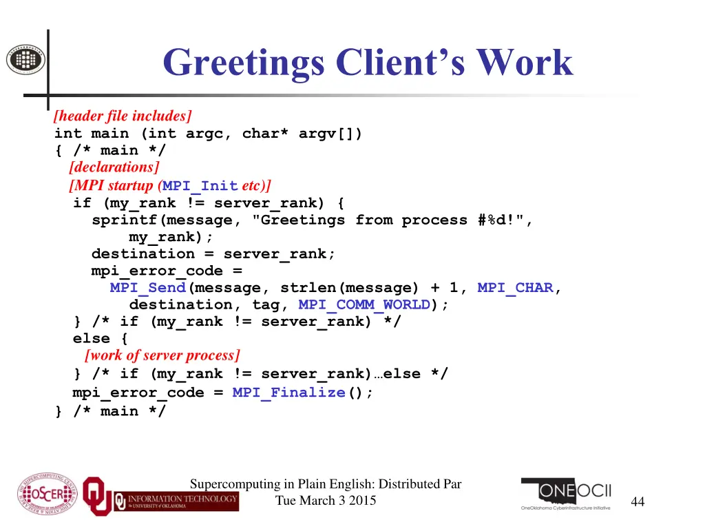 greetings client s work