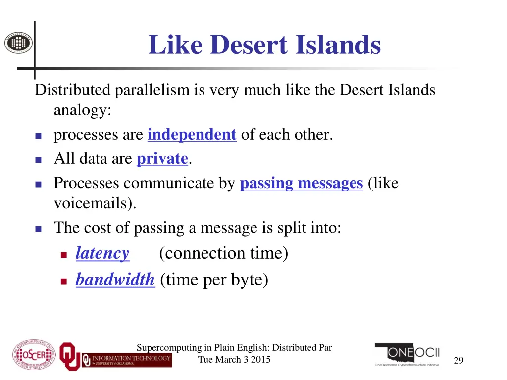 like desert islands