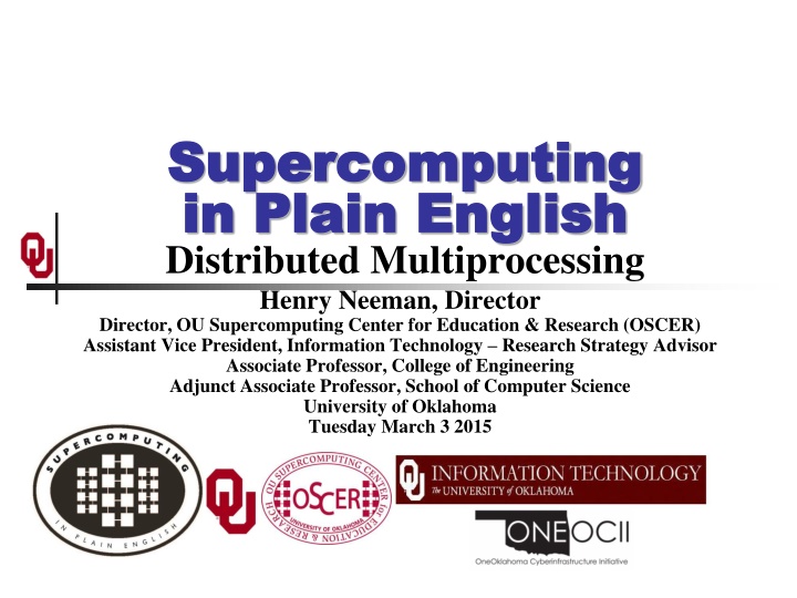 supercomputing supercomputing in plain english