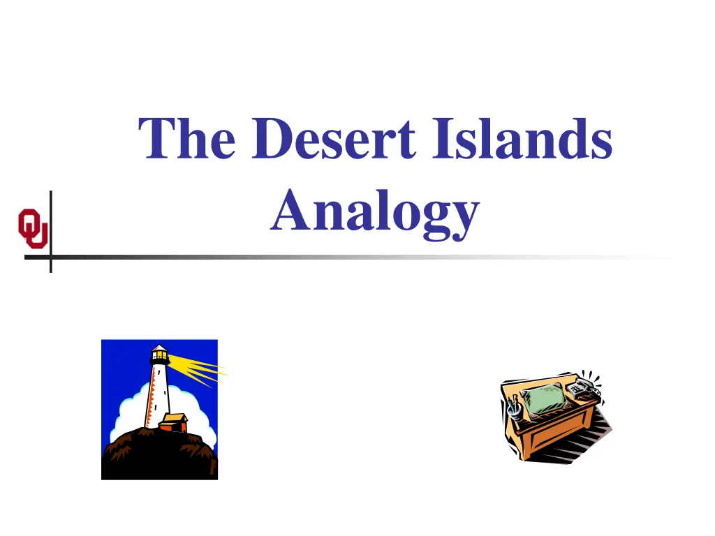 the desert islands analogy