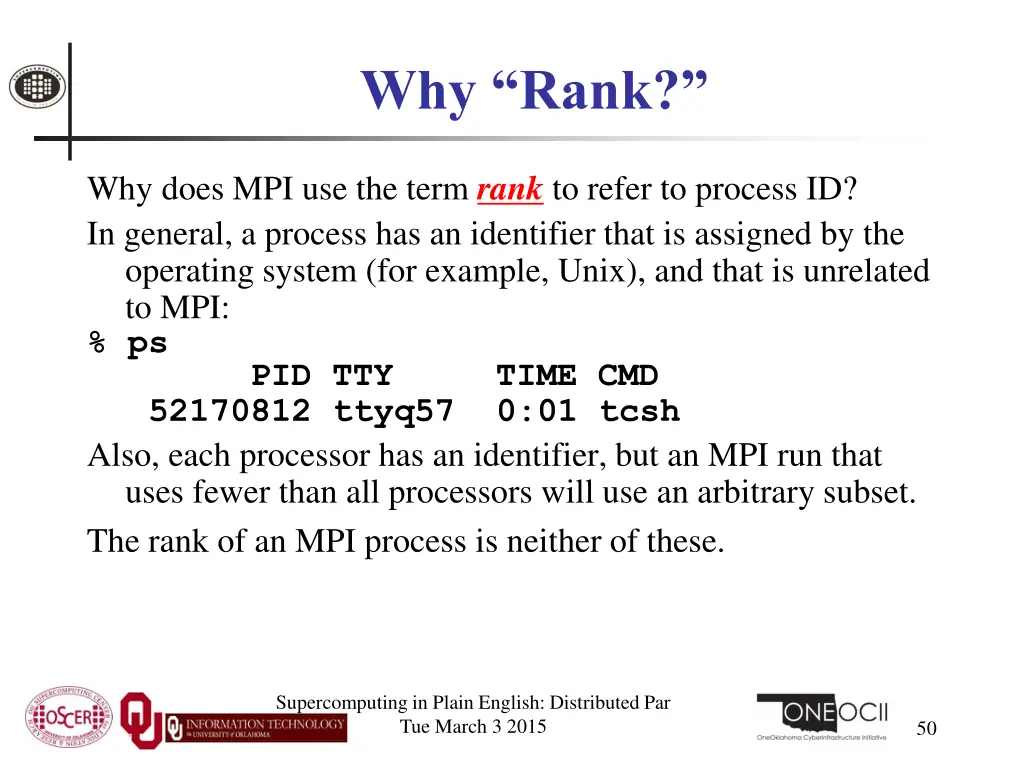 why rank