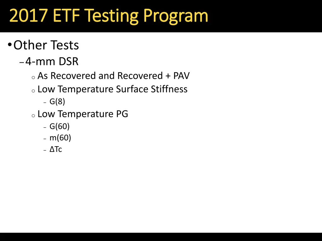 2017 etf testing program 2017 etf testing program 5