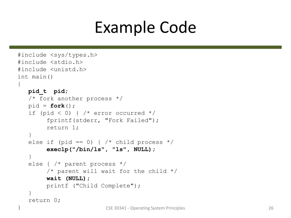 example code