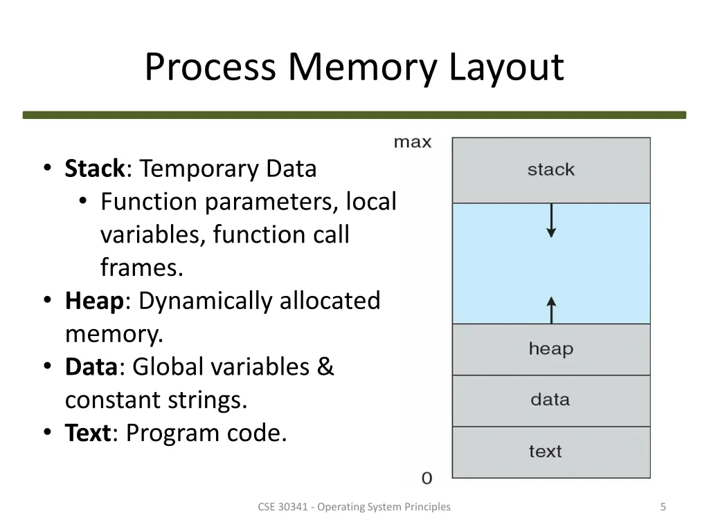 process memory layout