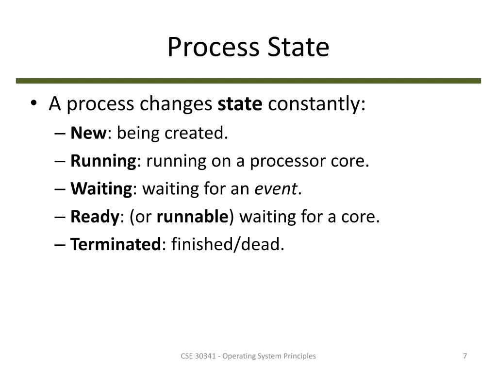 process state