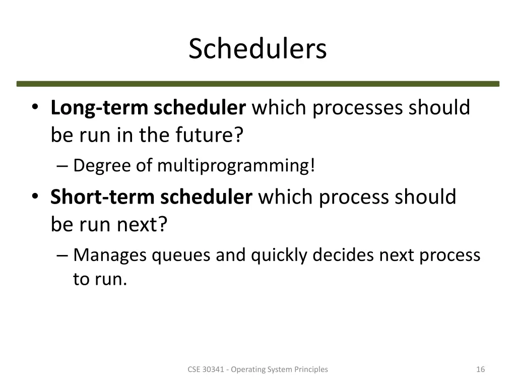 schedulers