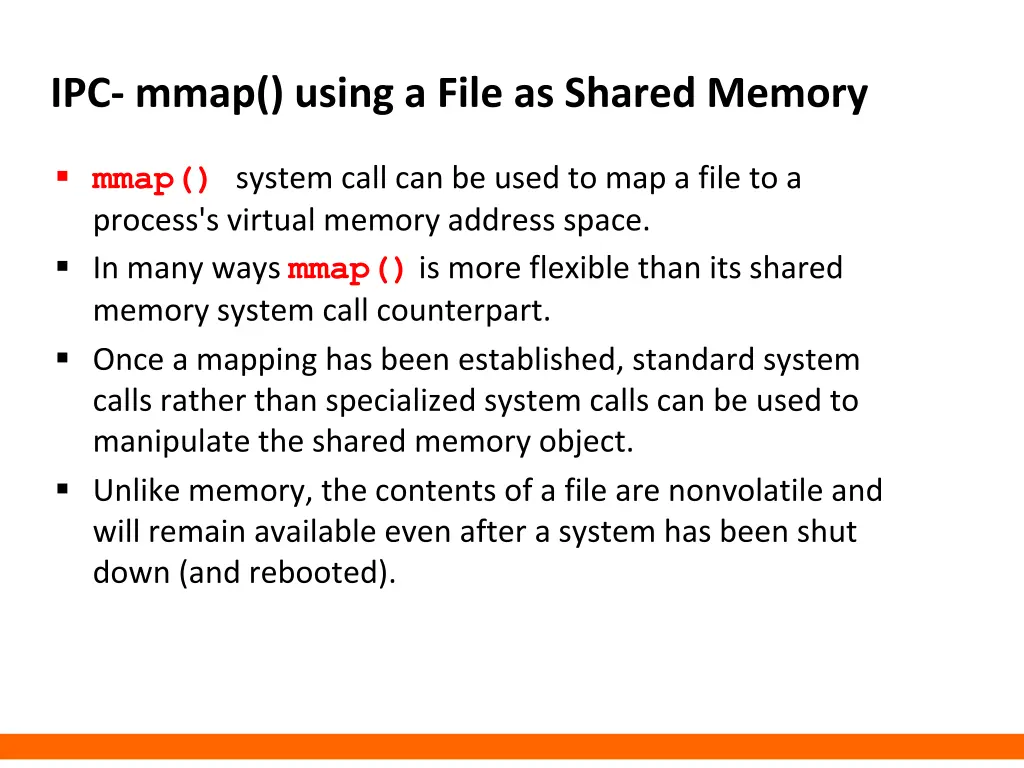 ipc mmap using a file as shared memory