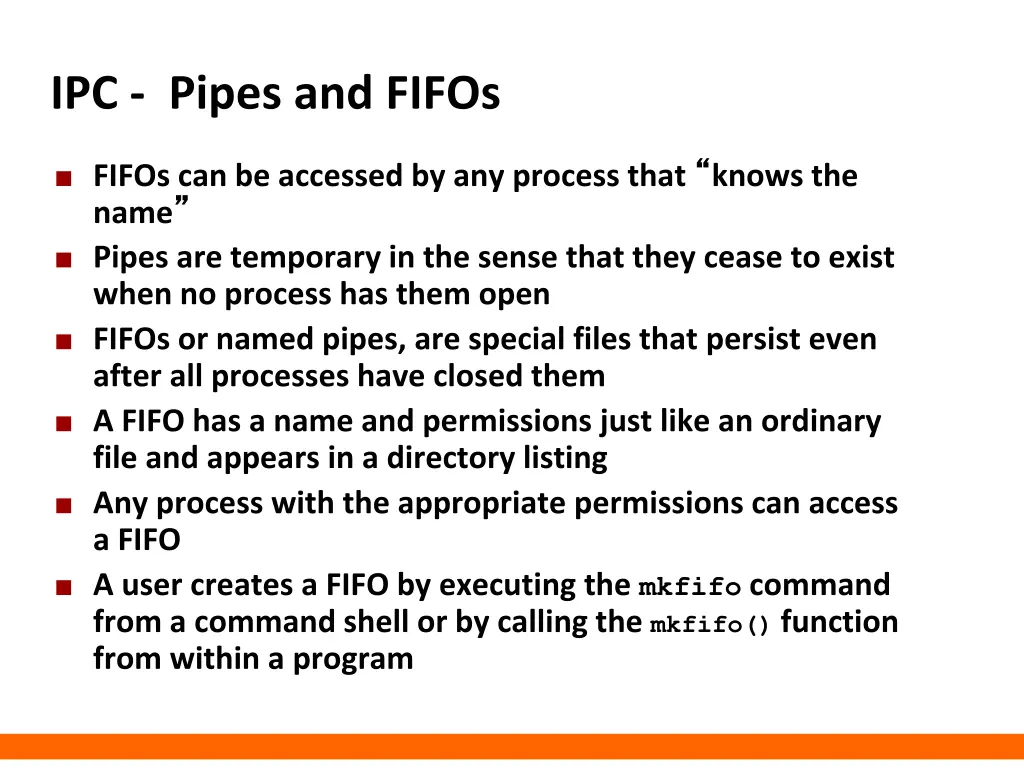 ipc pipes and fifos