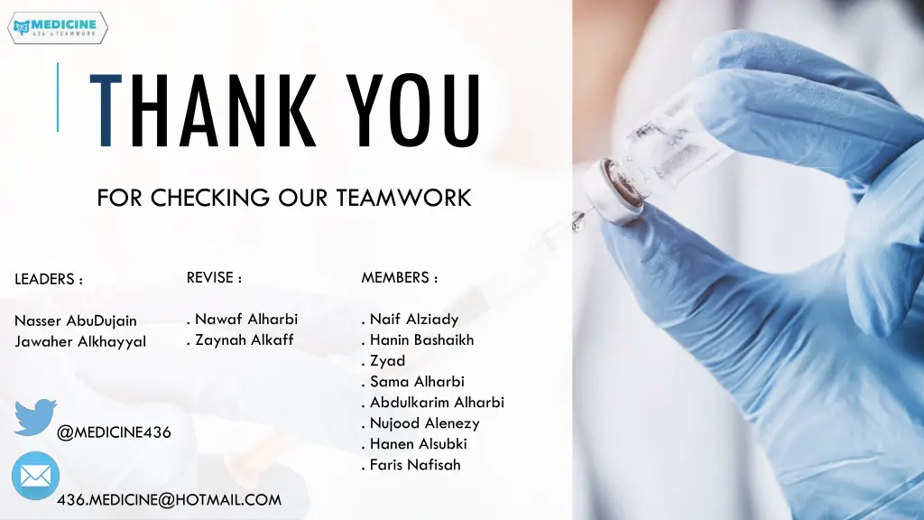 thank you for checking our teamwork