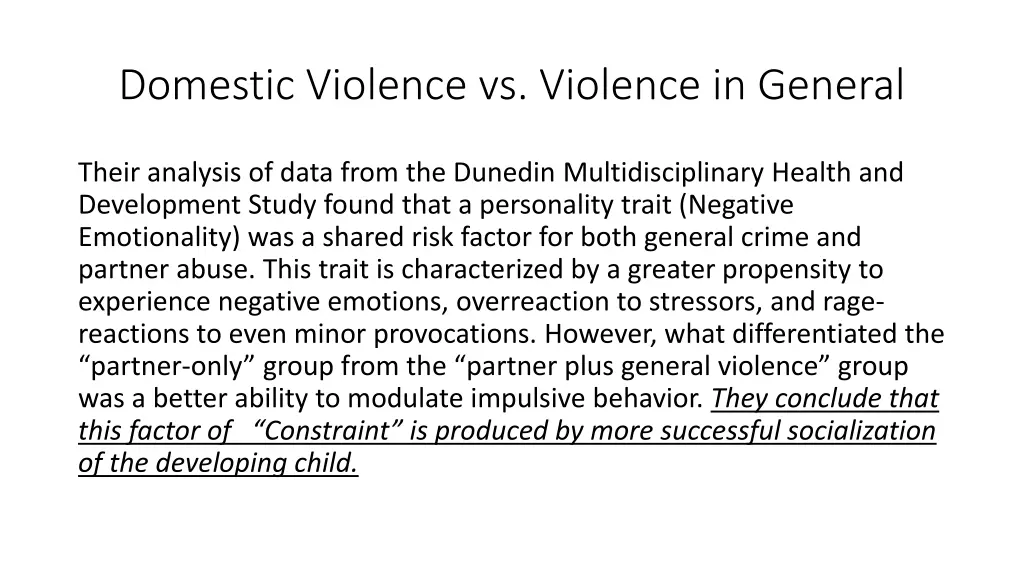 domestic violence vs violence in general 2