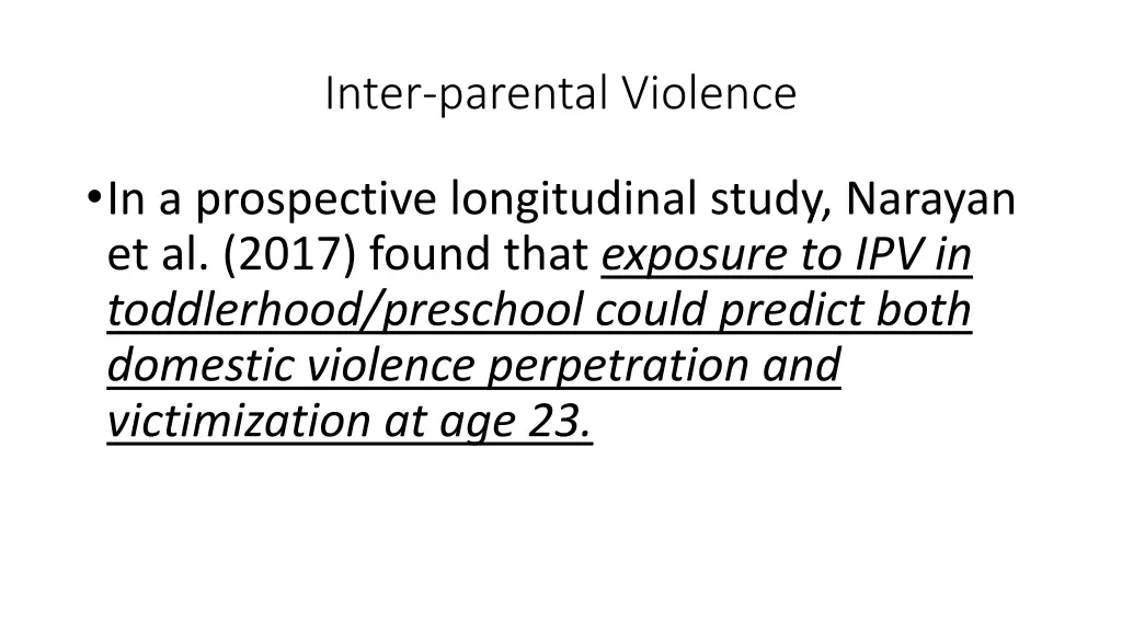 inter parental violence 2
