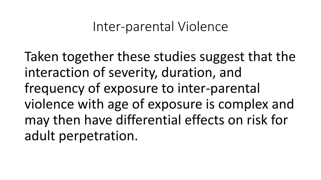 inter parental violence 3