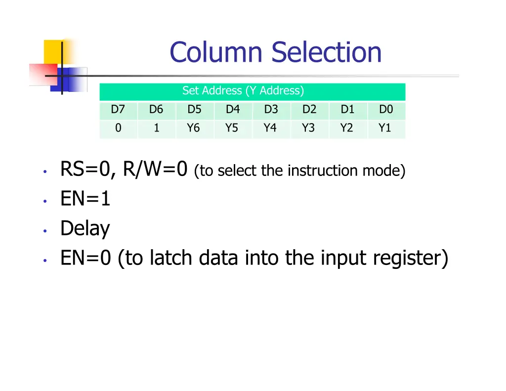 column selection
