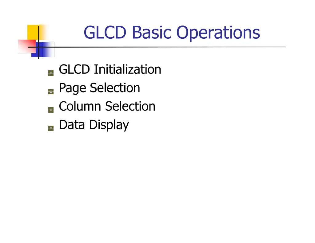 glcd basic operations