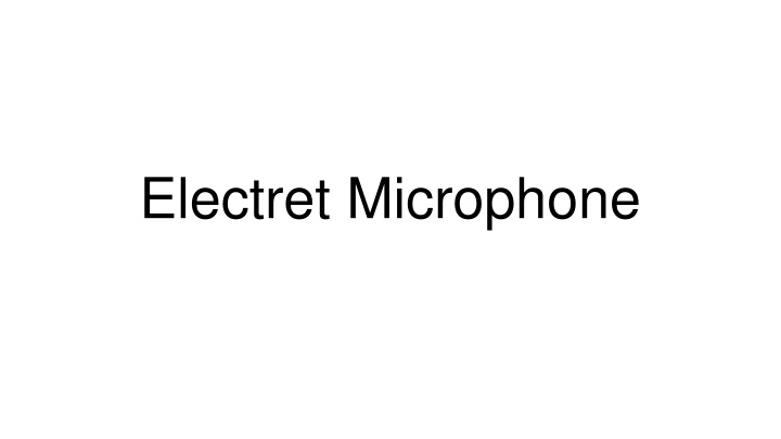 electret microphone