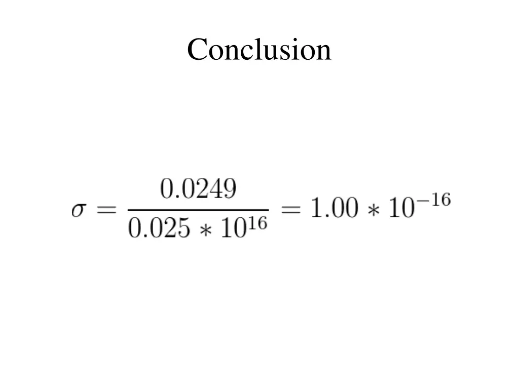 conclusion