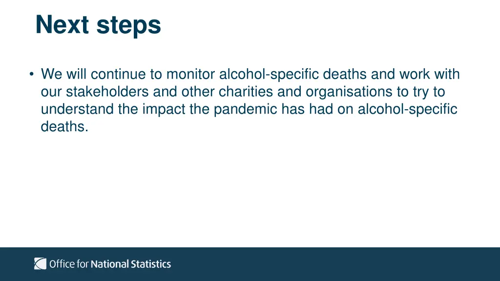 next steps