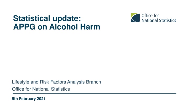 statistical update appg on alcohol harm