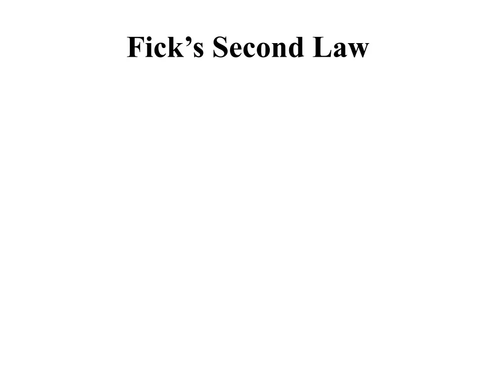 fick s second law